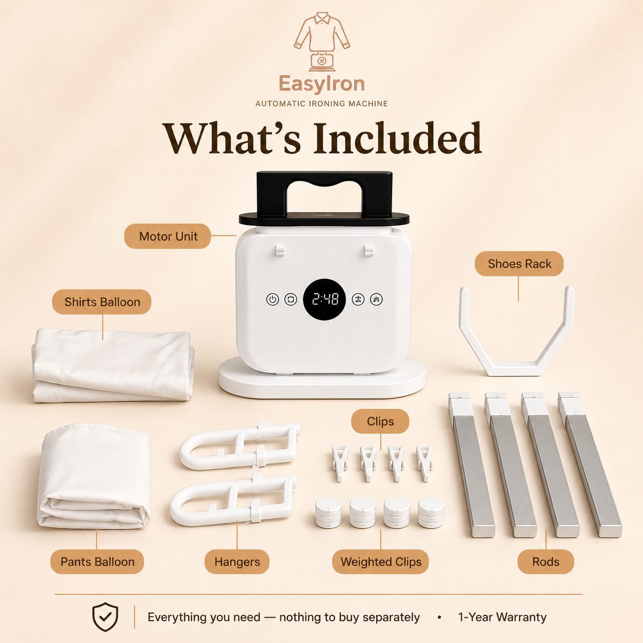 EasyIron™ Automatic Ironing & Drying Machine